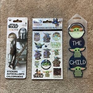 ❗️3/$10❗️Star Wars Stickers and Bookmark